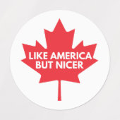 Ich wähle Kanada-Kleidungsmarken Etiketten (Design 2)