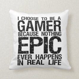 Ich wähle mich für Gamer Funny Pillow für Gaming G Kissen