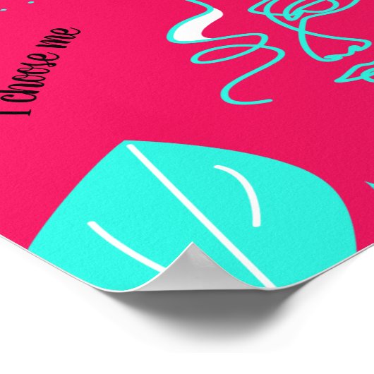 Ich wähle mich poster (Ecke)