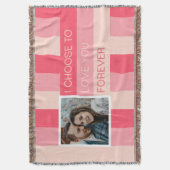 Ich wähle Sie für immer Liebe Foto Custom Decke (Vorderseite Vertikal)