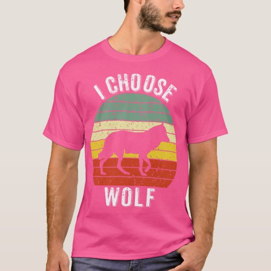 Ich wähle Wolf T-Shirt (Vorderseite)