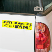 Ich wählte für Ron Paul Autoaufkleber (Auf Lkw)