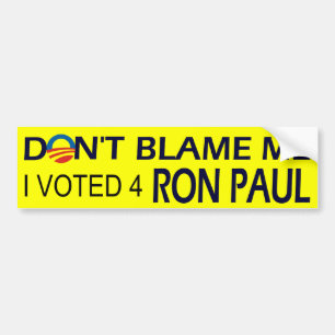 Ich wählte für Ron Paul Autoaufkleber