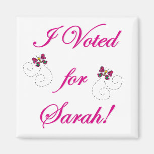Ich wählte für Sarah! Magnet