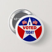 Ich wählte heute button (Vorne & Hinten)