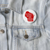 Ich wählte nicht für Wanderer-Rot-Button Button (Beispiel)