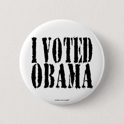 Ich wählte OBAMA-Knopf Button (Vorderseite)