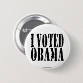 Ich wählte OBAMA-Knopf Button (Vorne & Hinten)
