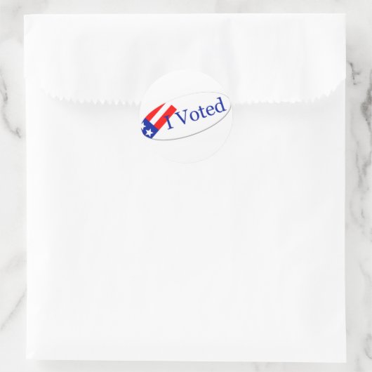 Ich wählte Sticker (Tasche)