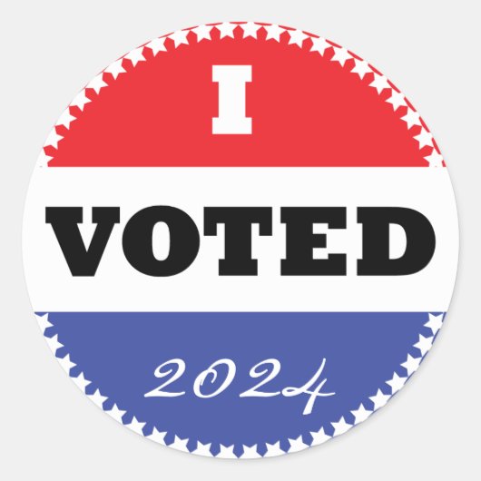 Ich wählte Sticker (Vorderseite)