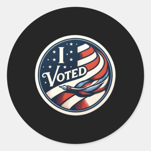 Ich wählte Sticker (Vorderseite)