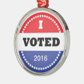 Ich wählte Verzierung Silbernes Ornament (Links)