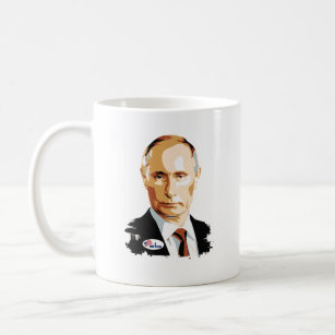 Ich wählte Wladimir Putin mit USA, die ich Kaffeetasse