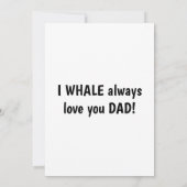 Ich Wal liebe dich immer, Papa Flat Karte (Rückseite)