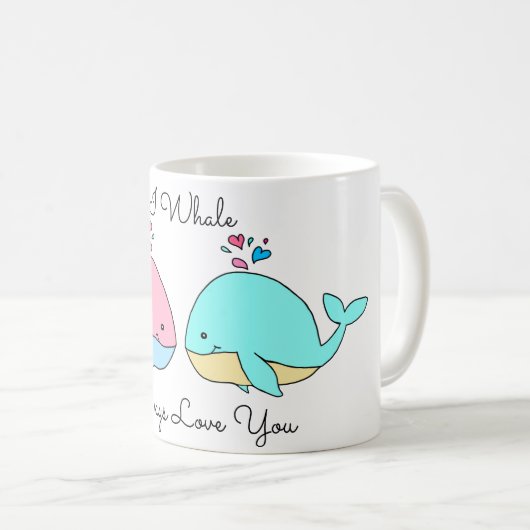 Ich wale immer Liebe Sie Kawaii Kaffeetasse (VorderseiteRechts)