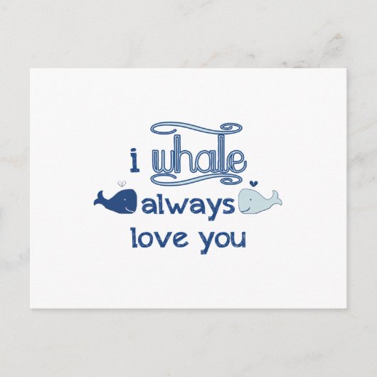 Ich wale immer Liebe Sie Postkarte (Vorderseite)