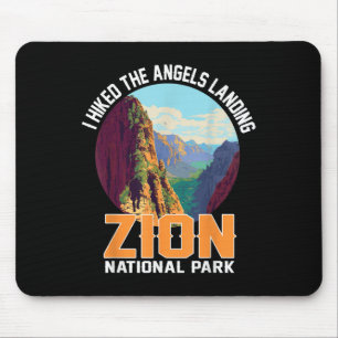 Ich wanderte auf den Angels Landing Zion National Mousepad