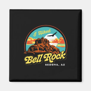 Ich wanderte Bell Rock Retro Sedona Arizona Vintag Magnet