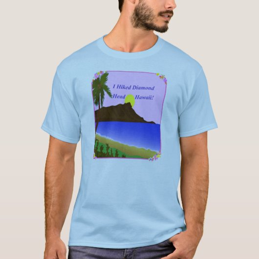 Ich wanderte Diamant-Kopf Hawaii T-Shirt (Vorderseite)