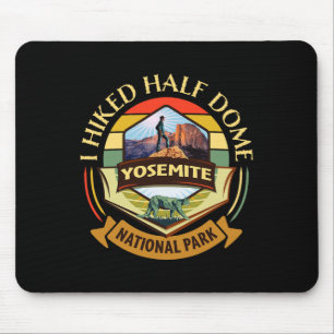 Ich wanderte durch Half Dome im Yosemite National Mousepad