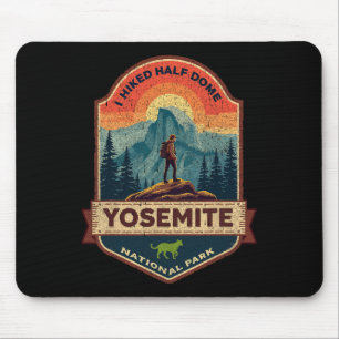 Ich wanderte durch Half Dome Yosemite National Par Mousepad