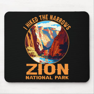 Ich wanderte durch The Narrows Zion National Park Mousepad