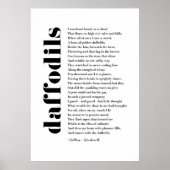 Ich wanderte einsam als Cloud von William Wordswor Poster (Vorne)