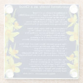 ICH WANDERTE EINSAM ALS WOLKE GLASUNTERSETZER (Rückseite)