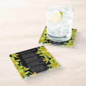 ICH WANDERTE EINSAM ALS WOLKE GLASUNTERSETZER (Schrägansicht)