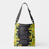 ICH WANDERTE EINSAM ALS WOLKE TRAGETASCHEN MIT LANGEN TRÄGERN (Vorderseite)