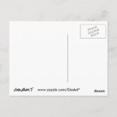 Ich wanderte einsam als Wolken-Mandala-Postkarte Postkarte (Rückseite)