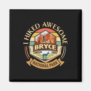 Ich wanderte großartigen Bryce Canyon Retro Vintag Magnet