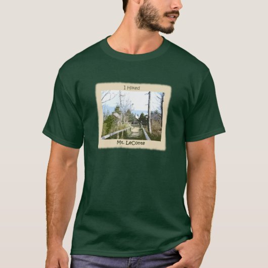 Ich wanderte Mt LeConte/Foto-Kunst T-Shirt (Vorderseite)