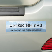 Ich wanderte NH 48 Autoaufkleber (Auf Auto)