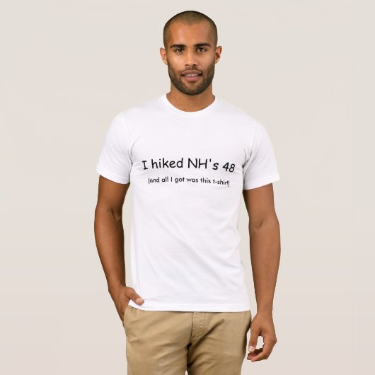 Ich wanderte T - Shirt NH 48 (Vorne ganz)