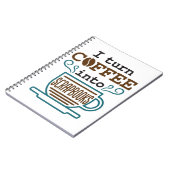 Ich wandle Kaffee in Scrapbooks Scrapbooking Lover Notizblock (Linke Seite)