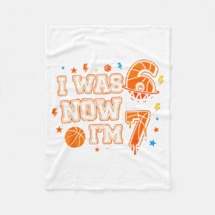 Ich war 6 Im 7 Basketball Lustiger 7. Geburtstag J Fleecedecke