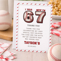 Ich war 6, jetzt bin ich 7 – Baseball 7. Geburtsta