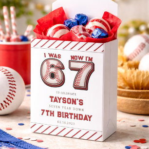 Ich war 6, jetzt bin ich 7 – Baseball 7. Geburtsta Geschenkschachtel