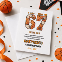 Ich war 6, jetzt bin ich 7 Basketball – 7. Geburts