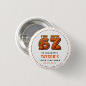 Ich war 6, jetzt bin ich 7 Basketball – All-Star G Button (Vorne & Hinten)