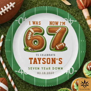 Ich war 6, jetzt bin ich 7 – Football America 7. G Pappteller
