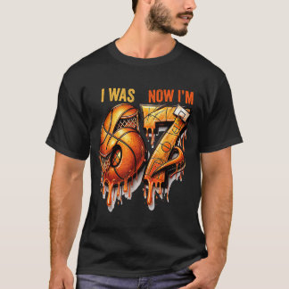 Ich war 6 jetzt bin ich 7 Geburtstag Basball Junge T-Shirt