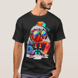 Ich war 6 jetzt bin ich 7 Jahre alt Basketball 6 7 T-Shirt