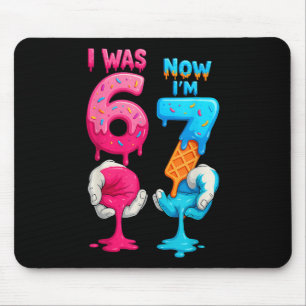 Ich war 6 jetzt bin ich 7 Jahre alt Geburtstag sec Mousepad