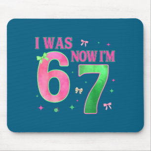 Ich war 6 jetzt bin ich 7 Jahre alt Geburtstag Süß Mousepad