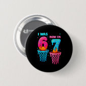 Ich war 6 jetzt bin ich 7 lustig 67 Meme Eiscreme Button (Vorne & Hinten)