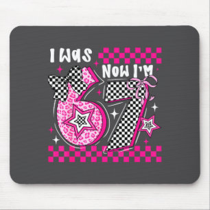 Ich war 6 jetzt bin ich 7 Lustiger 7. Geburtstag W Mousepad