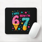 Ich war 6 jetzt bin ich 7 Sechs Sieben Meme Eis Dr Mousepad (Mit Mouse)