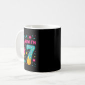 Ich war 6 jetzt bin ich 7 Sechs Sieben Meme Eiscre Kaffeetasse (Vorderseite Links)
